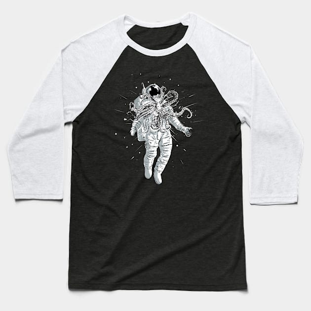 Astroctopus Baseball T-Shirt by kharmazero